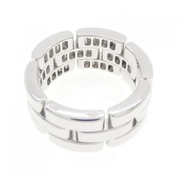 Cartier Maillon Panthère Au750 White Gold Diamond Ring Size 9.5 - Picture 3 of 5